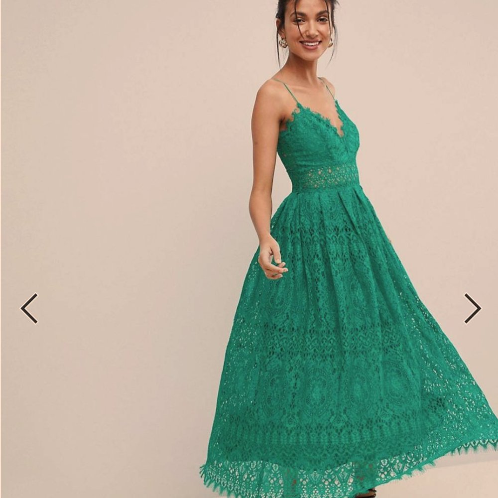 ASOS TALL Lace Cami Midi Prom Dress